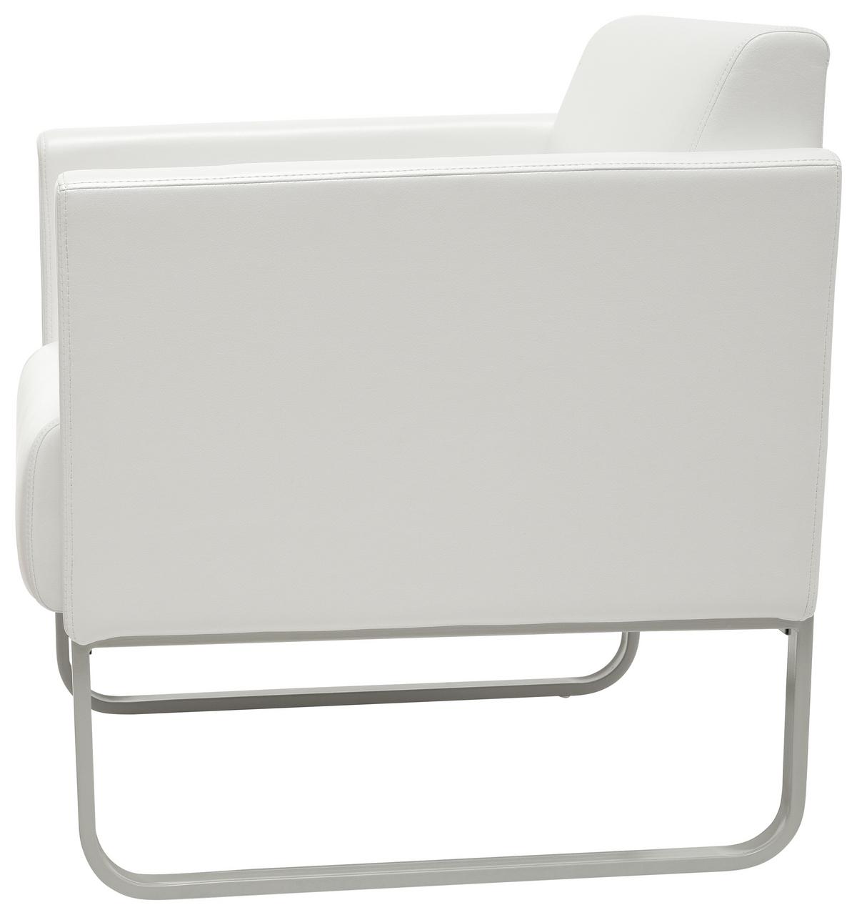 Sessel Aruba Weiß - Hellgrau/Weiß, MODERN, Textil (67/78/71cm) - MID.YOU