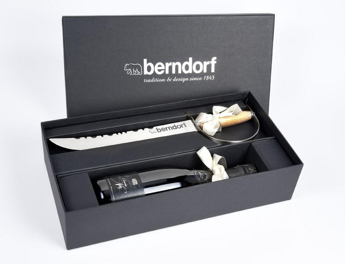 Champagnersäbel Holz/metall L: 43 Cm Inkl. Geschenkbox - Basics, Metall (45/11/23,5cm) - Berndorf