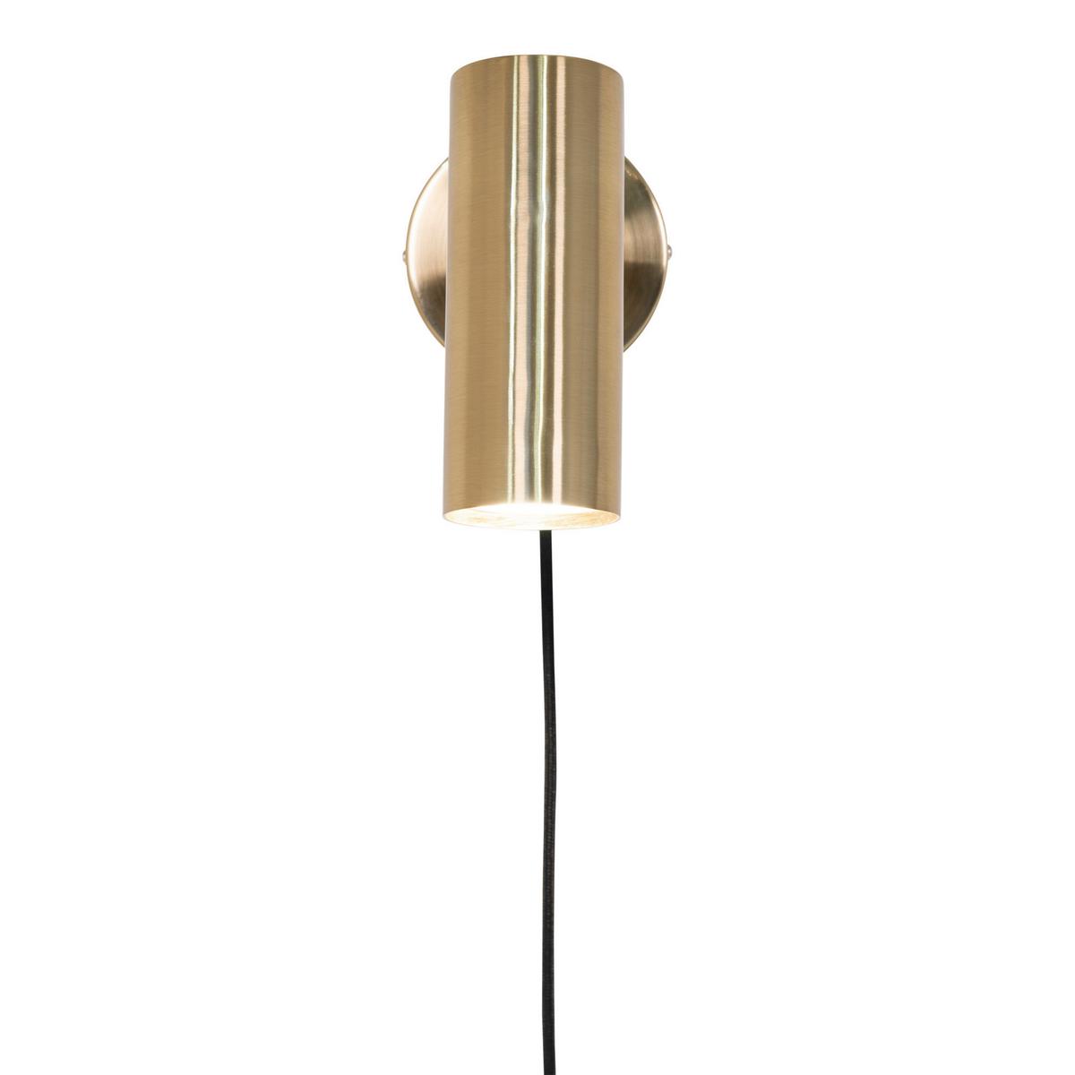 Wandleuchte Paris Wall Lamp - Messingfarben, Basics, Metall (15/22/10cm)