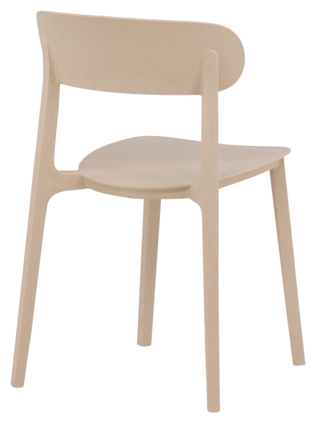 Stuhl-Set Åstol - Beige, Design, Holz/Kunststoff (50/78,5/52cm) - Livetastic
