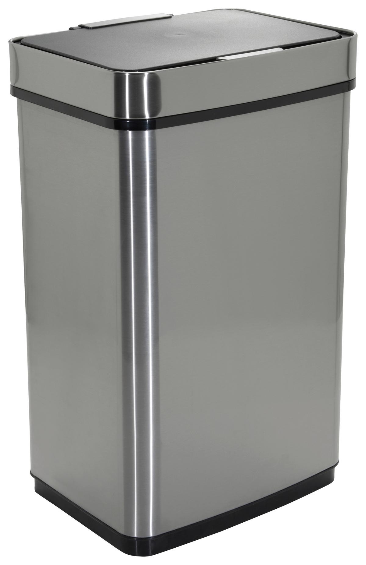 Abfallsammler Clean Iv Silberfarben - Silberfarben, MODERN, Metall (42/69/31cm) - MID.YOU