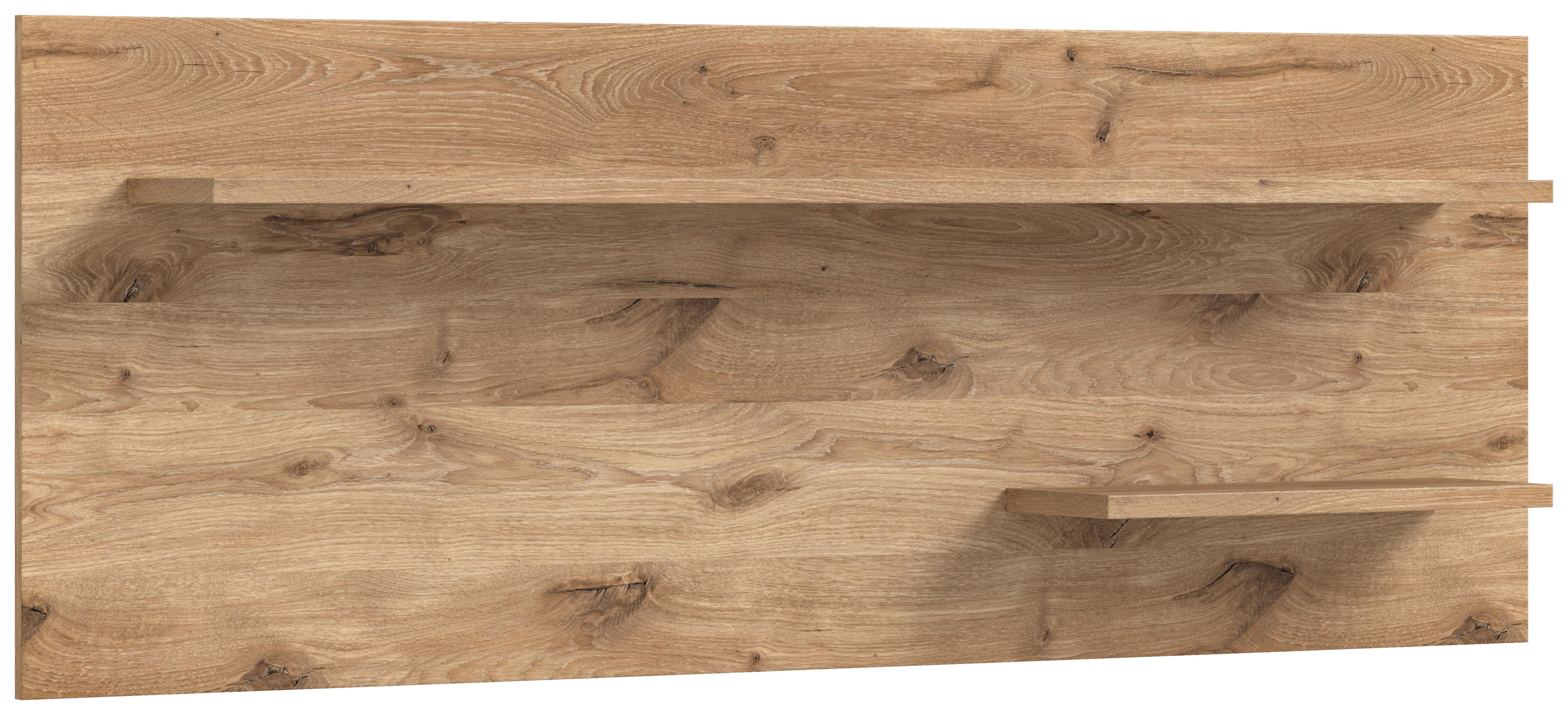 Wandboard Woody Nox Oak B: 160 cm - Anthrazit, Natur, Holzwerkstoff (160/60/20cm) - MID.YOU