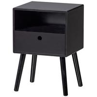 NACHTKÄSTCHEN Ozzy Schwarz B: 36cm - Schwarz, Basics, Holzwerkstoff (36/53/30cm) - MID.YOU