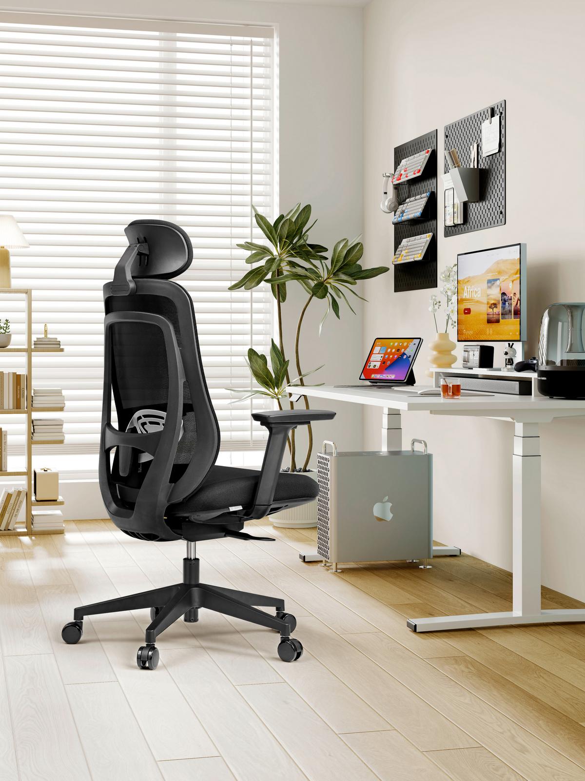 DREHSTUHL Vividapt Schwarz B: 71cm - Schwarz/Grau, MODERN, Kunststoff/Textil (71/130/60cm) - MID.YOU
