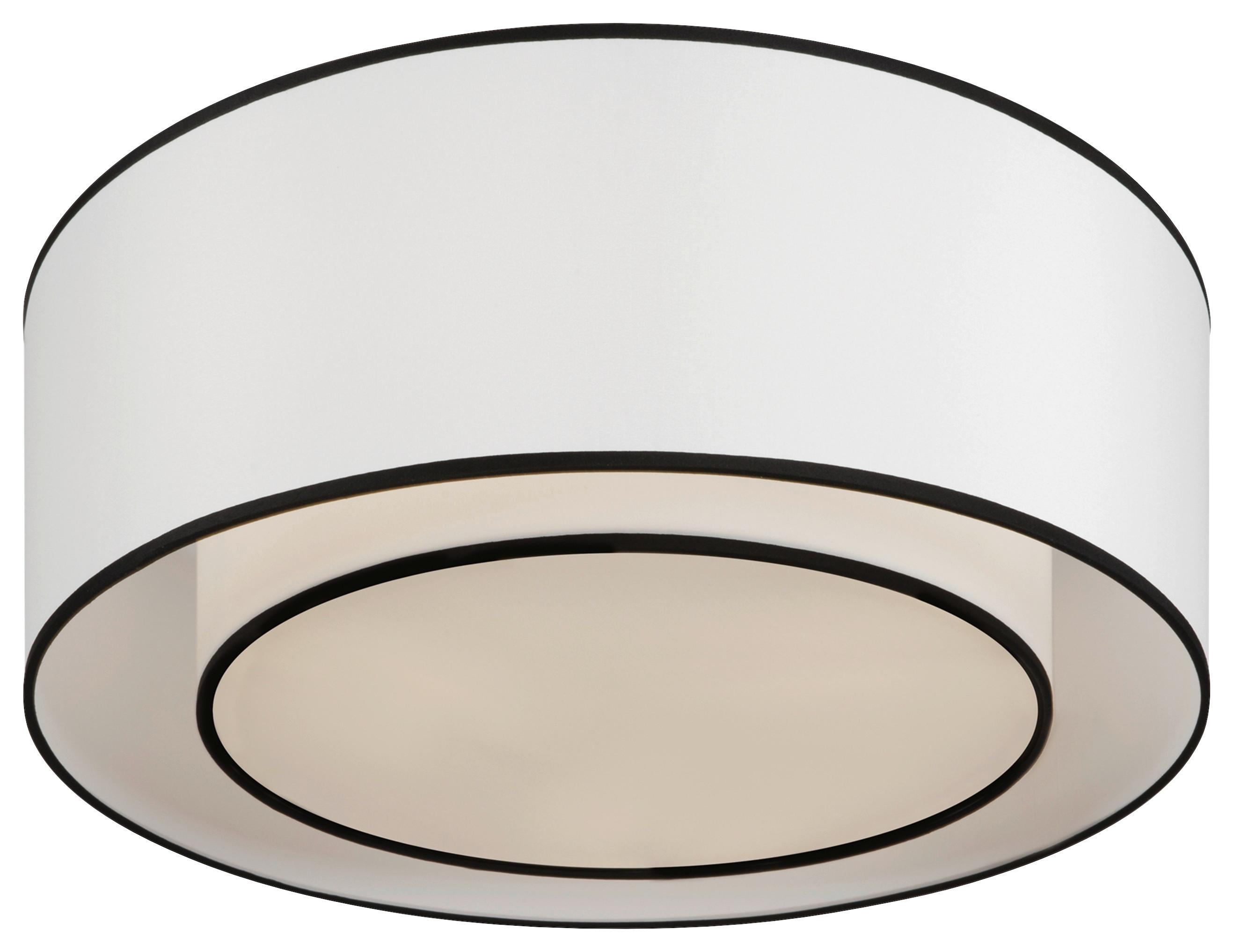 Deckenleuchte Bergamo - Weiß, Basics, Textil/Metall (52/18/52cm) - MAYTONI