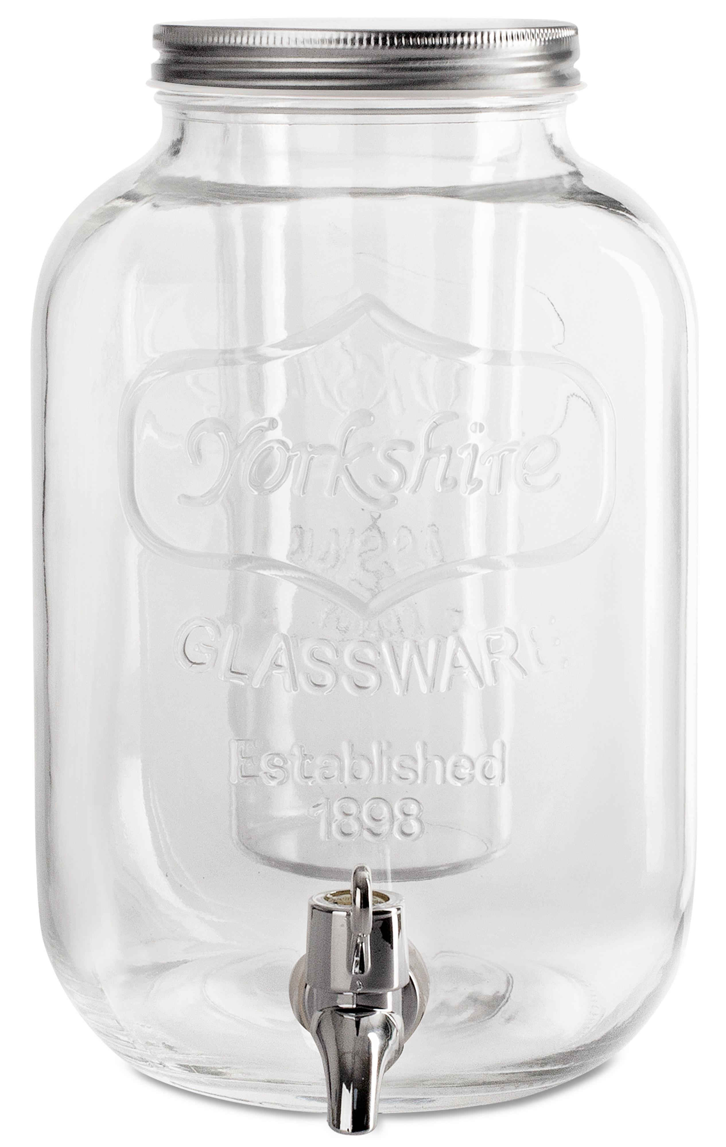 Getränkespender Lola - Klar/Edelstahlfarben, Basics, Glas/Kunststoff (16,5/27cm) - Luca Bessoni