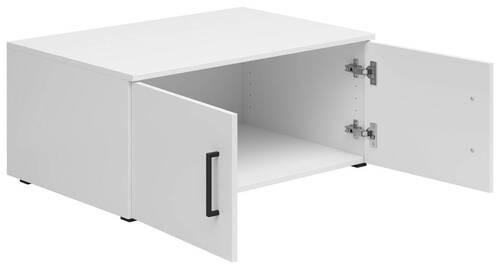 Nadstavec na skriňu š: 80 cm - čierna/biela, Modern, kompozitné drevo/plast (80/35/52cm)