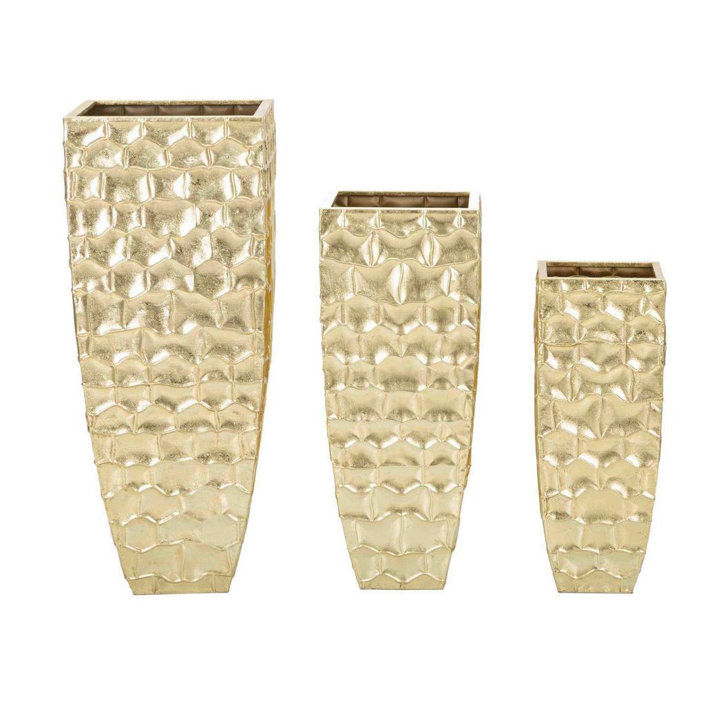 Vase Goldely Set 3 Goldfarben B: 38 cm