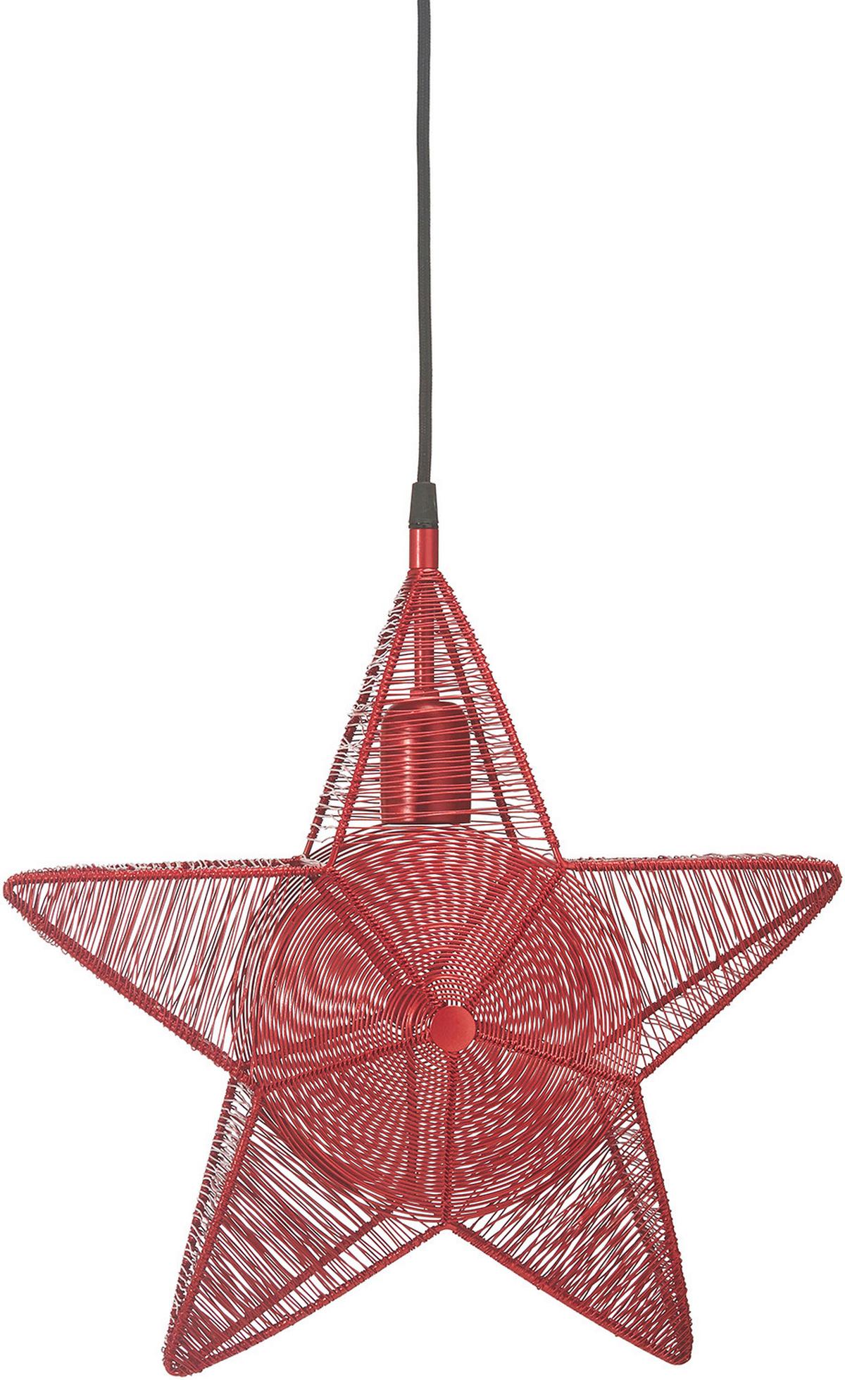 Dekostern 3714009 Rigel Star - Rot, Basics, Metall (40/40cm)