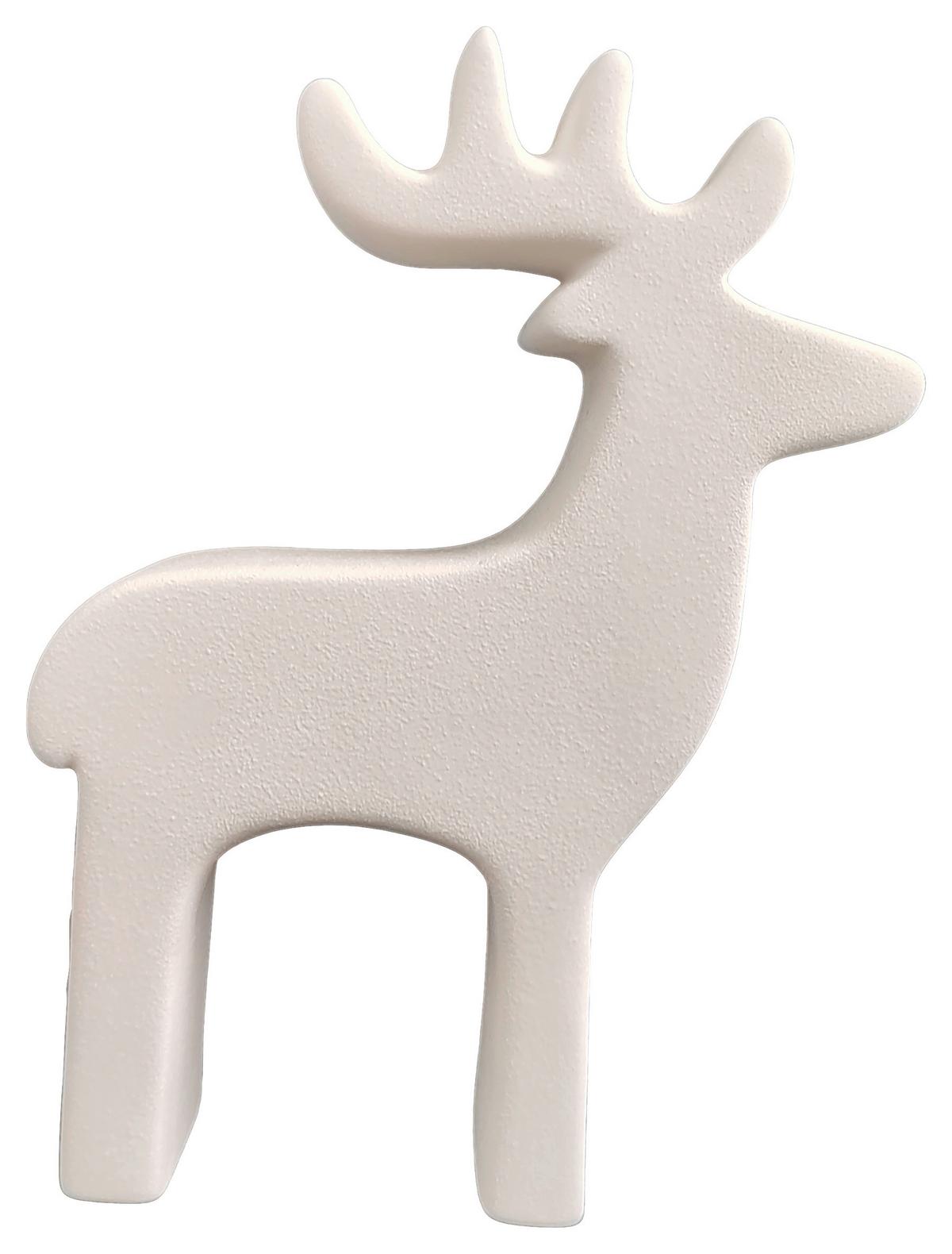 dekoračný los JOSHI - biela, Konventionell, keramika (11,3/14,9/3,7cm) - Modern Living