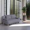 Schlafsofa mit Bettkasten Lara Mokka - Buchefarben/Schwarz, Design, Holzwerkstoff/Textil (193/86/85cm) - P & B