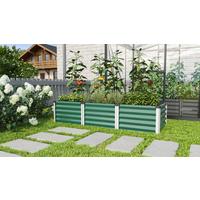 Hochbeet Stahl Linus 65x40,3x185 Cm Dunkelgrün - Dunkelgrün, Basics, Metall (65/40,3/185cm)