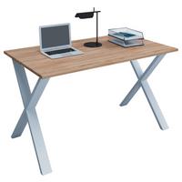 Schreibtisch B 50cm H 76cm Lona,, Weiß - Weiß/Sonoma Eiche, MODERN, Holzwerkstoff/Metall (110/80/76cm) - MID.YOU