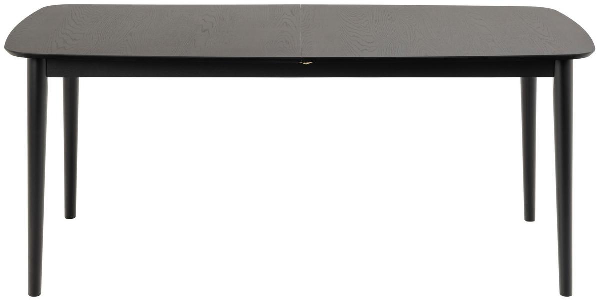 Jídelní stůl MONTREUX dub dyha 180-219x90cm - černá, Trend, dřevo/kompozitní dřevo (180-219/75/90cm) - MID.YOU