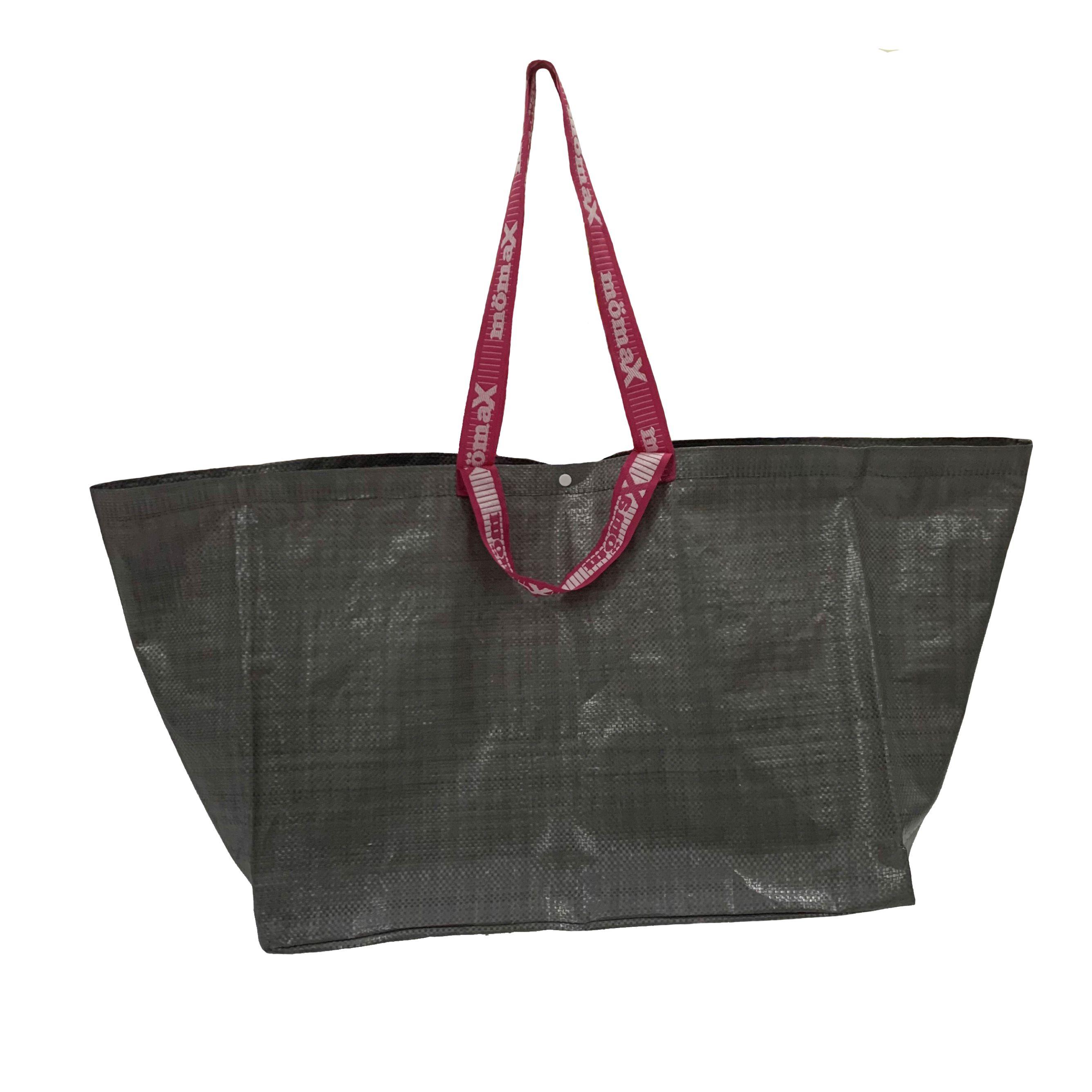 NÁKUPNÁ TAŠKA MÖMI - XL SHOPPING BAG - pink/sivá, plast (57/41/37cm) - Mömax