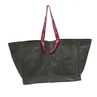 NÁKUPNÍ TAŠKA MÖMI - XL SHOPPING BAG - šedá/pink, plast (57/41/37cm) - Mömax