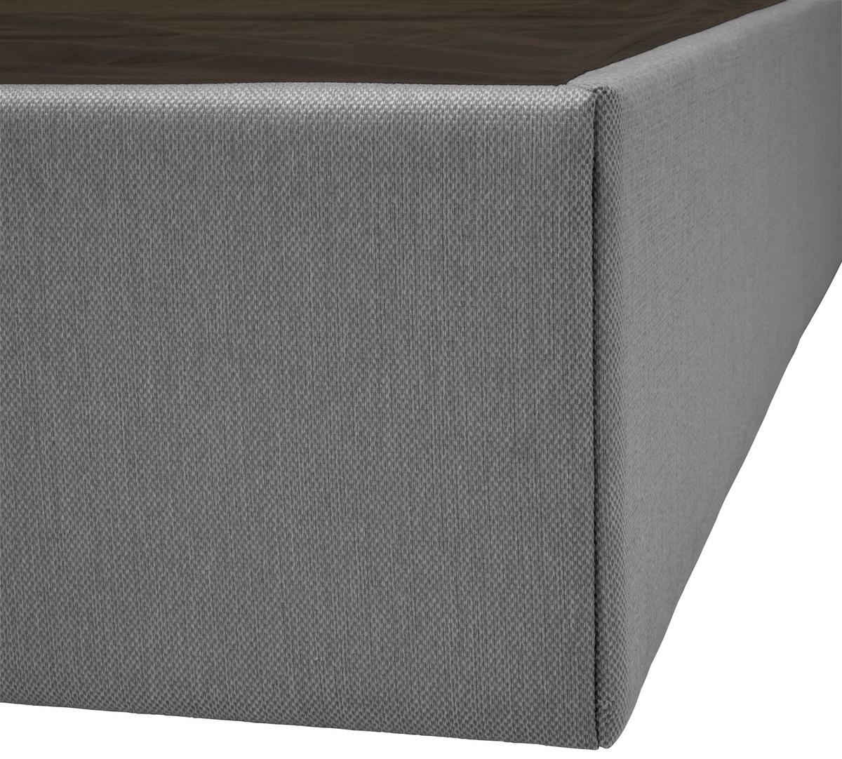 Boxbett mit Topper 160x200 Antonio - Schwarz/Grau, KONVENTIONELL, Holz/Holzwerkstoff (160/200cm) - P & B