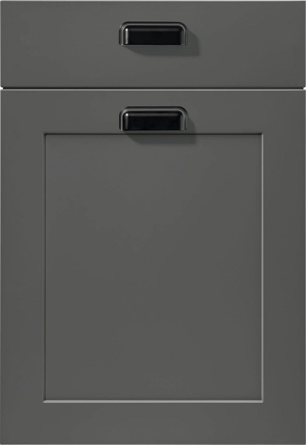 Front Schiefergrau Lack Matt Front Neapel - Dunkelgrau, MODERN - Vertico
