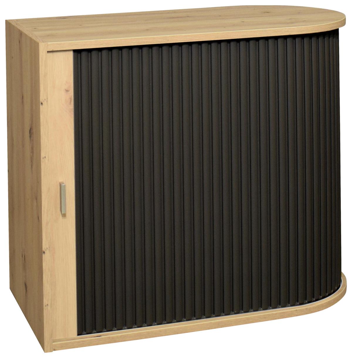 Aktenschrank Eichef./graphitfarben B: 69 Cm - Eichefarben/Graphitfarben, MODERN, Holzwerkstoff (69/85/44cm) - Livetastic