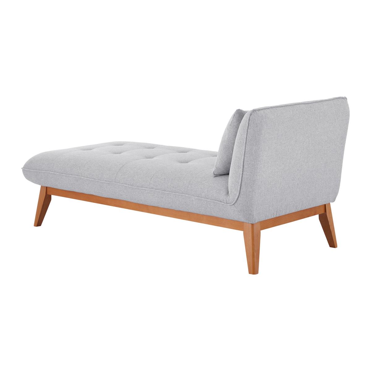 Relaxační postel LIZA, světle šedá - šedá, Moderní, dřevo/textil (166/85/78cm) - Bessagi Home