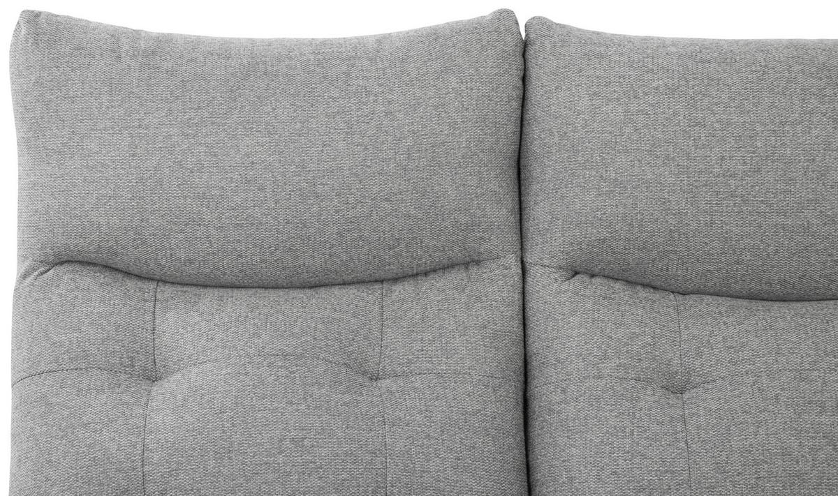 Sitzgarnitur 3-tlg. Nuvia Mit Relaxfunktion Grau - Schwarz/Grau, Design, Textil - Livetastic