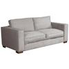 Schlafsofa Texas Hellgrau Cord, B: 203 cm - Dunkelbraun/Hellgrau, Design, Textil (203/85/99cm) - MID.YOU