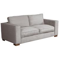 Schlafsofa Texas Hellgrau Cord, B: 203 cm - Dunkelbraun/Hellgrau, Design, Textil (203/85/99cm) - MID.YOU