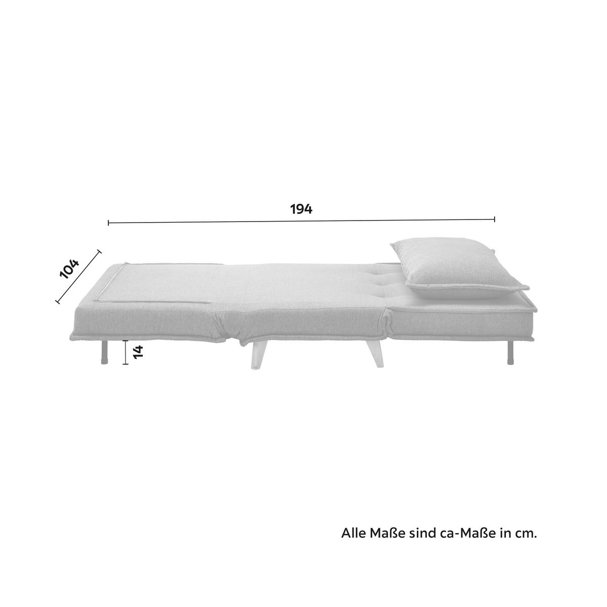 Rozkladacie kreslo LAYLA, tmavosivá - prírodná farba/tmavosivá, Modern, drevo/textil (104/92/84cm) - P & B