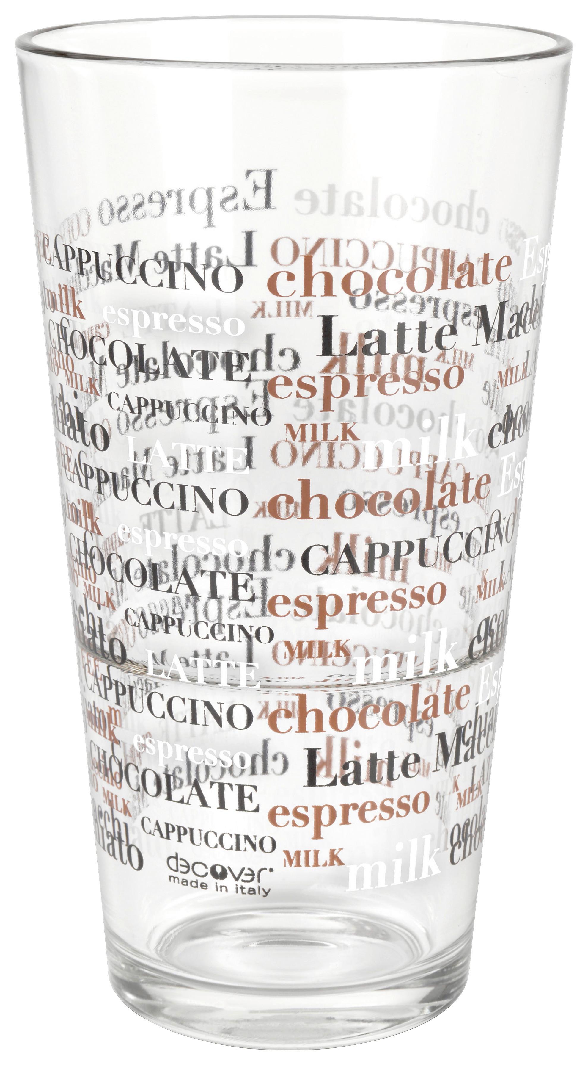 Latte-Macchiato-Glas Ken - Transparent, MODERN, Glas (7,9/14,3cm) - Luca Bessoni
