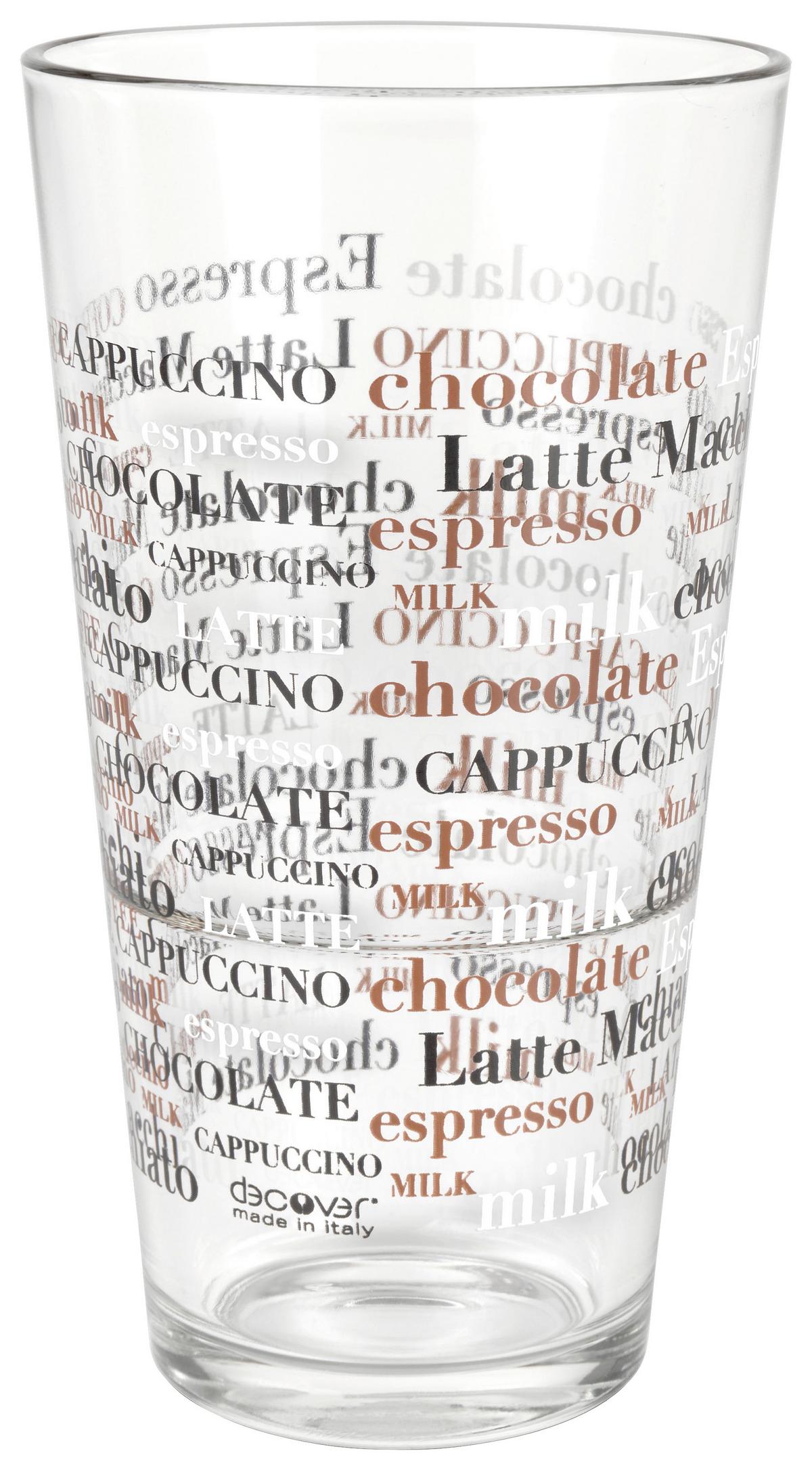 Latte-macchiato-glas Ken - Transparent, MODERN, Glas (7,9/14,3cm) - Luca Bessoni