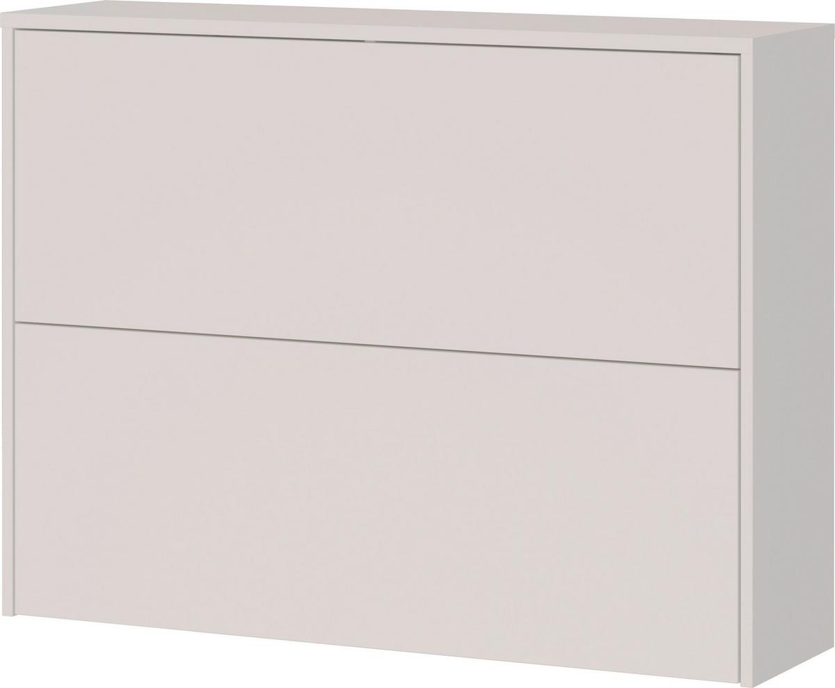Garderobe Gw-Binetto 2-Teilig Eichefarben/Kaschmir B: 99 cm - Kaschmir/Eichefarben, Design, Glas/Holzwerkstoff (99/200/27cm) - Livetastic