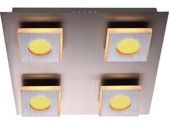LED-Deckenleuchte Cayman,4-flammig - Nickelfarben, MODERN, Kunststoff/Metall (28/28/7cm) LED-Deckenleuchte Cayman,4-flammig - Nickelfarben, MODERN, Kunststoff/Metall (28/28/7cm)