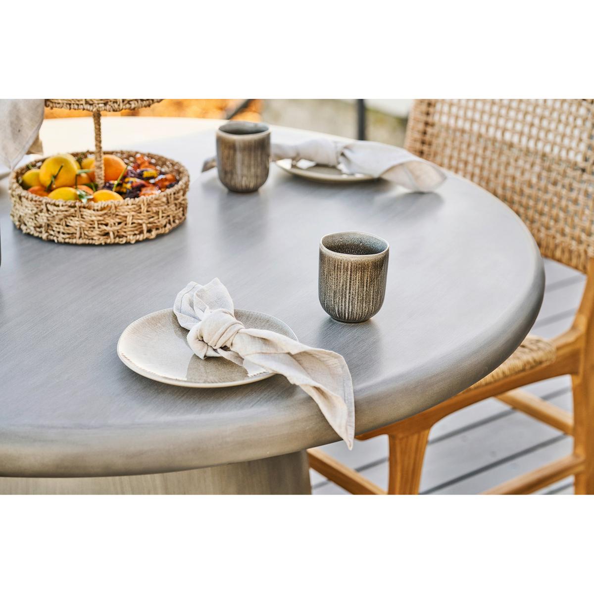 Becherset Viola Mug Steingut Grau 4 -Teilig. - Grau, Basics, Keramik