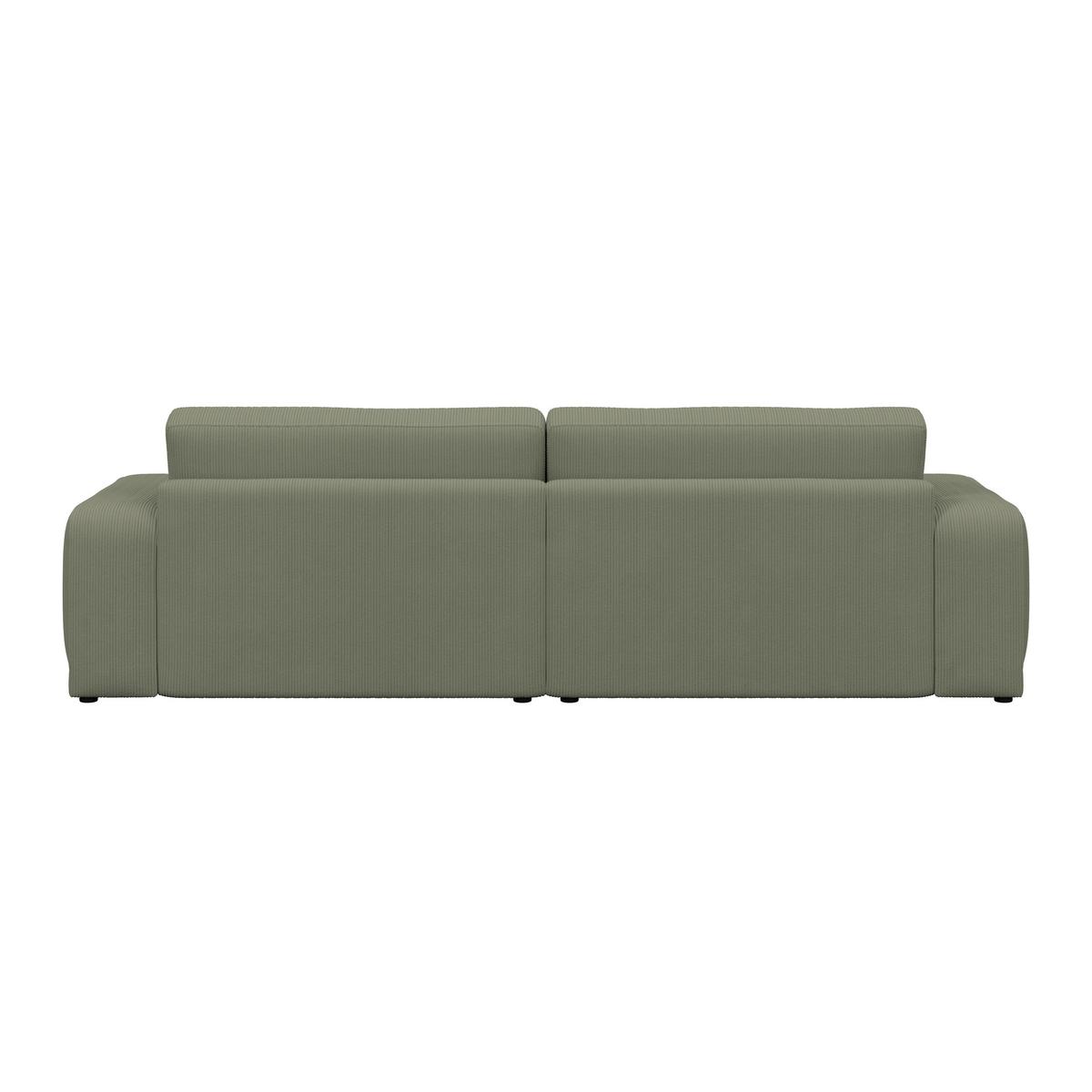 Bigsofa Savona Cord hellgrün, 260x111cm - Hellgrün, Trend, Textil (260/77/111cm) - Luca Bessoni