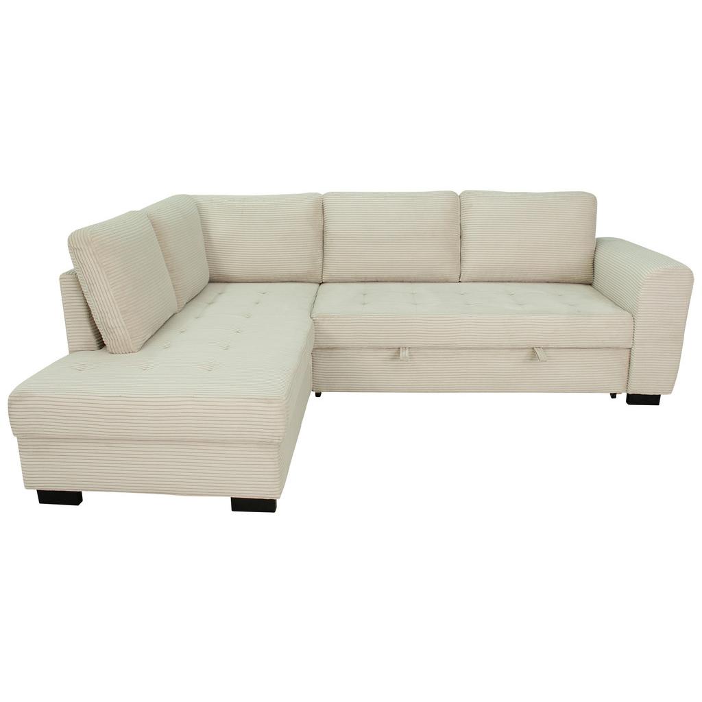 Ecksofa John Creme S: 178x239 cm
