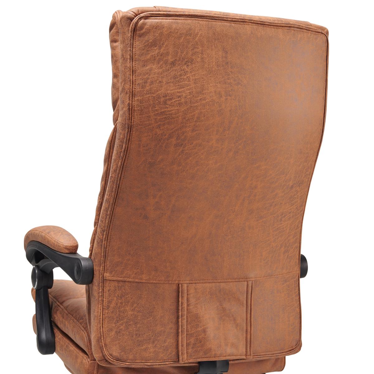 Chefsessel Bernie - Schwarz/Braun, LIFESTYLE, Holz/Kunststoff (66/114 - 122/71,5cm) - MID.YOU
