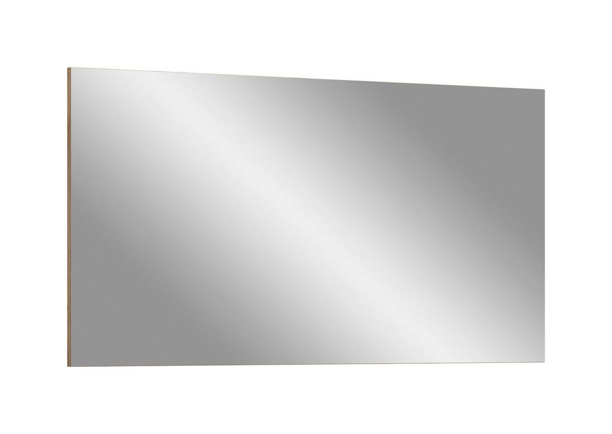 Wandspiegel Naro Eiche dunkel Dekor B: 120cm - Eiche dunkel, Design, Glas/Holzwerkstoff (120/64/2cm) - Livetastic