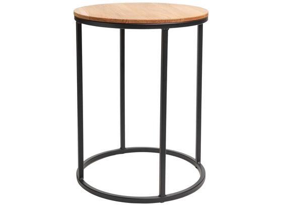 Nachtkästchen Clara B/H/T ca. 40/50/40cm - Schwarz/Naturfarben, LIFESTYLE, Holz/Metall (40/50/40cm) Nachtkästchen Clara B/H/T ca. 40/50/40cm - Schwarz/Naturfarben, LIFESTYLE, Holz/Metall (40/50/40cm)