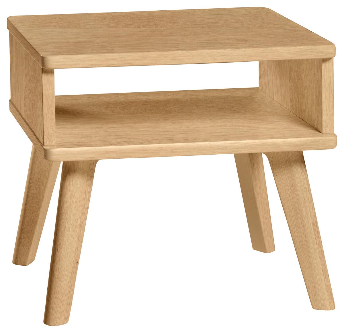 Nachtkästchen Lounge, Eichefarben B: 48 Cm - Eichefarben, Design, Holz (48/38/42cm) - Hasena