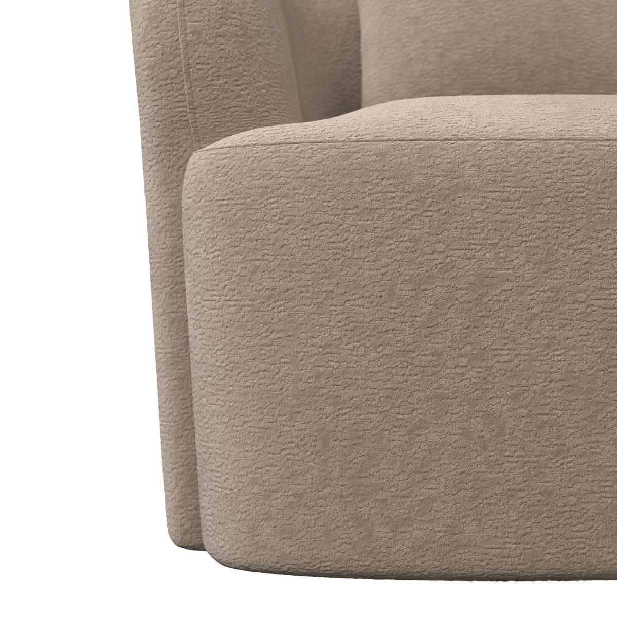 Pohovka JULIE, béžová ženilka, max. 360 kg - béžová, Modern, drevo/textil (178/66/82cm) - Bessagi Home