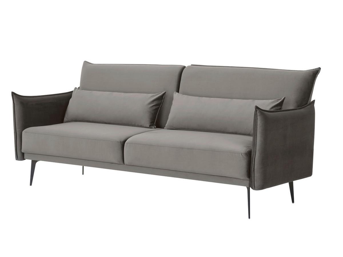 3-Sitzer-Sofa Grau B: 207 cm - Schwarz/Grau, MODERN, Textil (207/88/86cm) - Livetastic