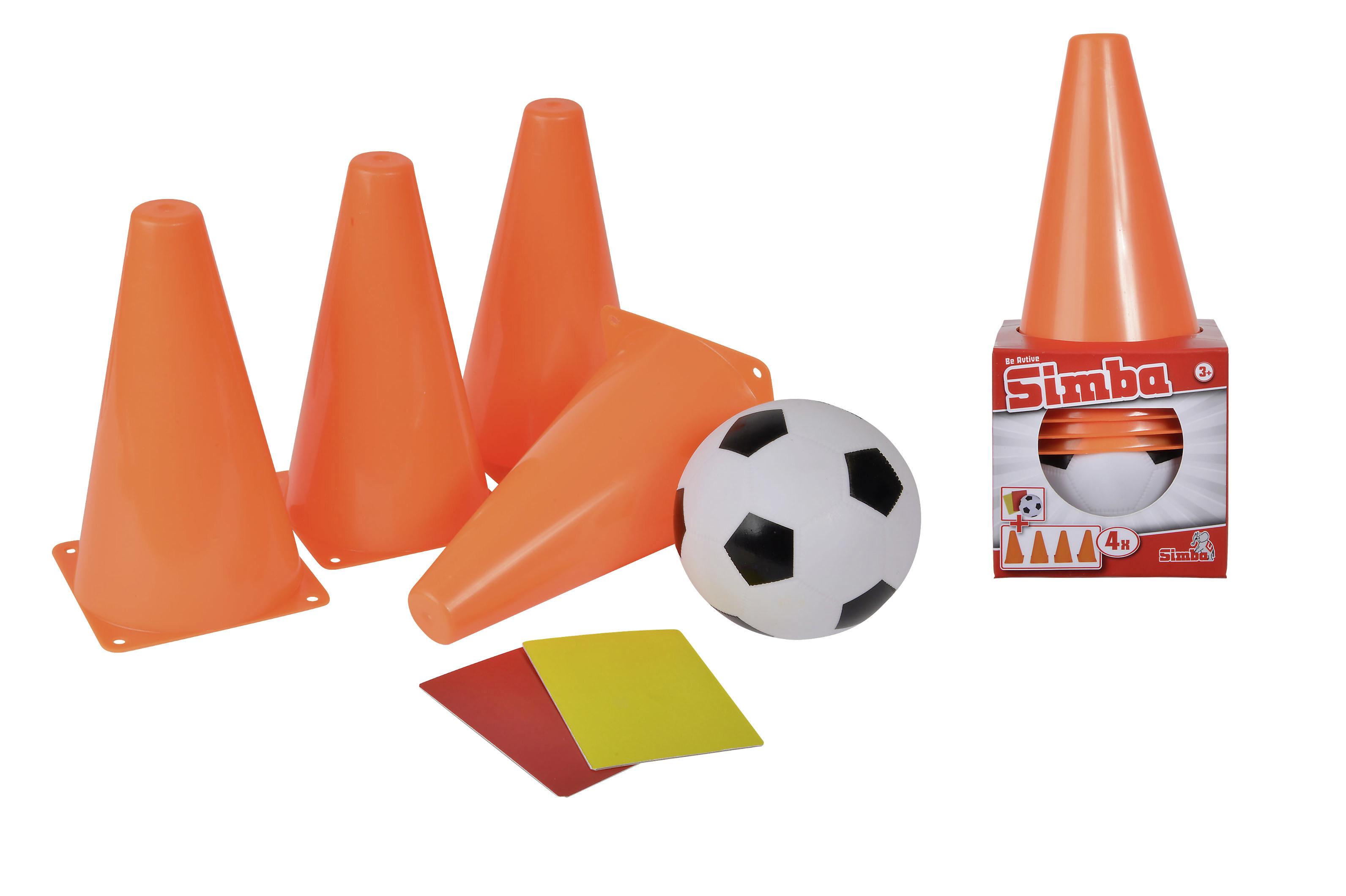 Pylone Fußball Set Ab 3 Jahren - Multicolor/Orange, Basics, Kunststoff (11/11/26cm)