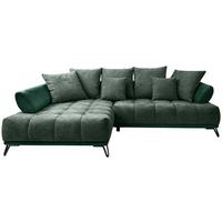 LARGO, ľavá, tmavozelená, potreba šírky dverí 90 cm - čierna/tmavozelená, Modern, kov/textil (184/262cm)