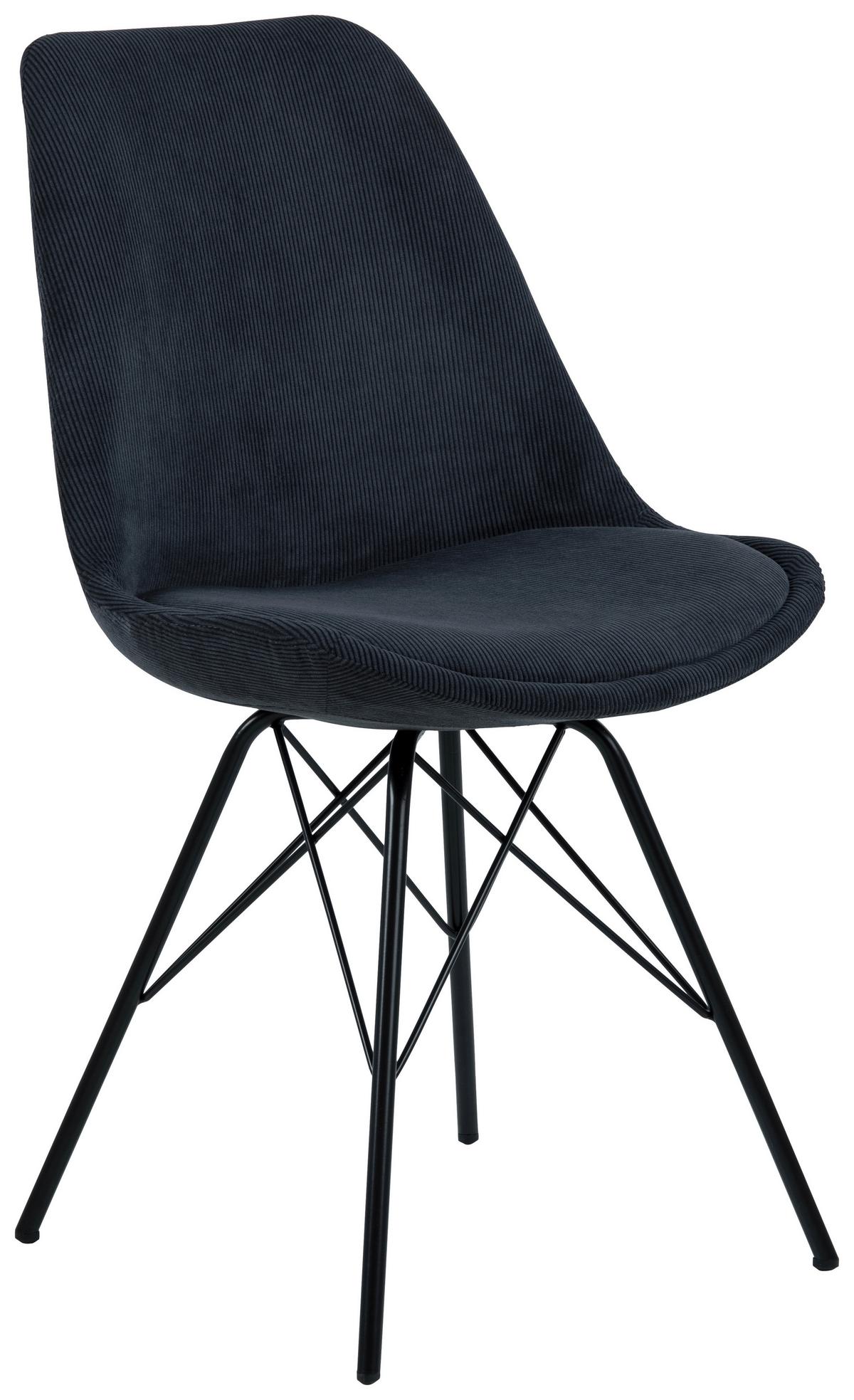 Židle ERIS antracit - černá/antracitová, Konvenční, kov/textil (48,5/85,5/54cm)