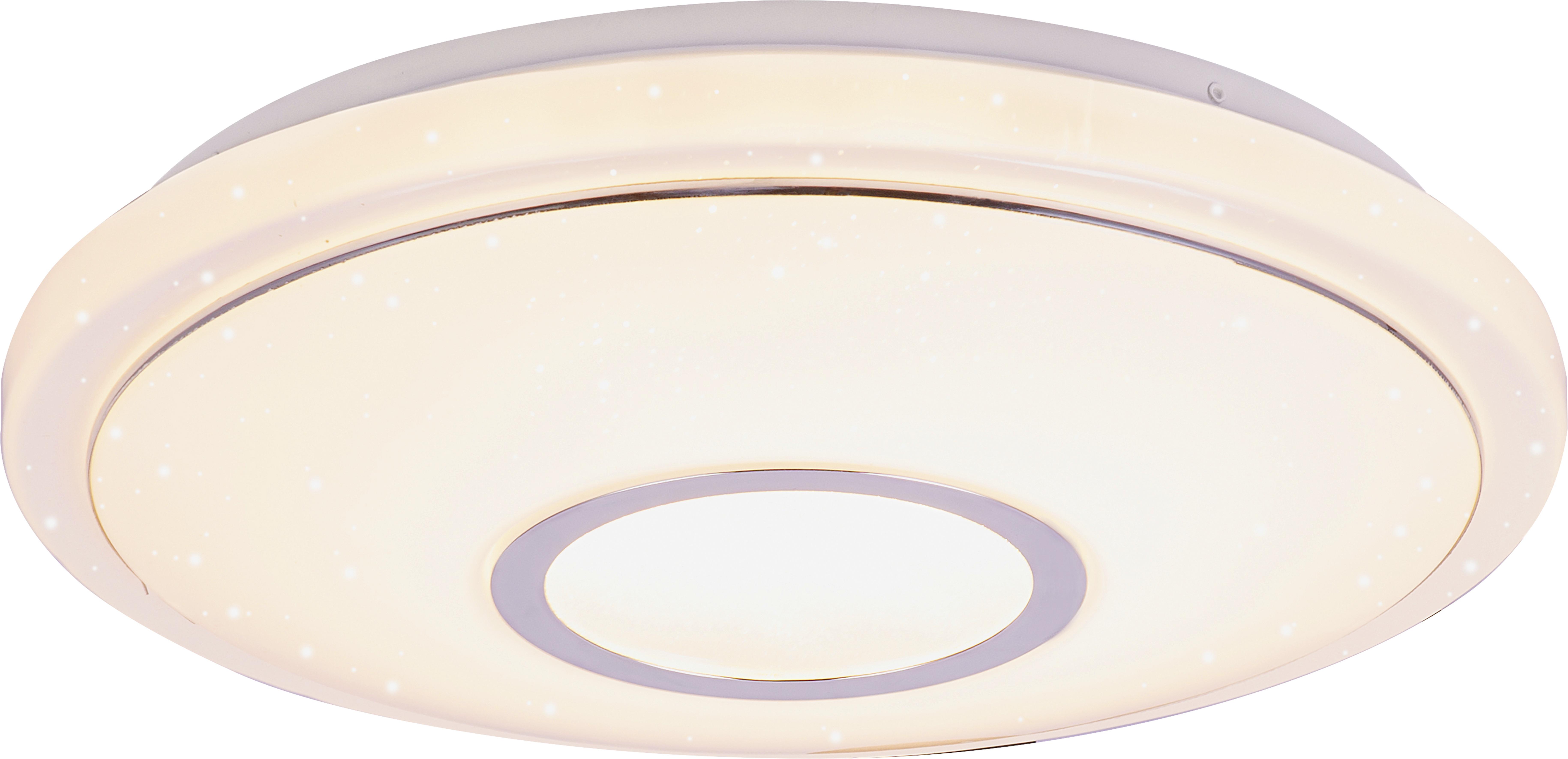 Stropní Led Svítidlo Ross Ø 40cm 16 Watt - bílá, Konvenční, kov/plast (40/9cm) - Modern Living