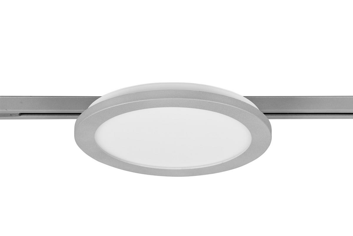 Deckenleuchte Duoline Camillus Ø 26 Cm, Für Schienensystem - Titanfarben, Basics, Kunststoff (26,0/2,7cm) - Trio Leuchten