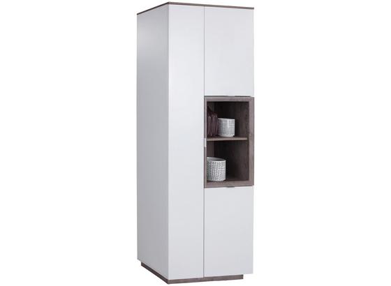 Vitrine Nagos B:75cm, Weiß/ Eichefarben - Eichefarben/Weiß, MODERN, Holzwerkstoff (75/197,2/36,9cm) Vitrine Nagos B:75cm, Weiß/ Eichefarben - Eichefarben/Weiß, MODERN, Holzwerkstoff (75/197,2/36,9cm)