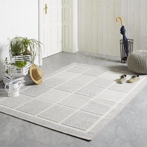 Koberec Tkaný Na Plocho Minnesota 3, 160/230cm, Šedá - šedá, Moderní, textil (160/230cm) - Modern Living