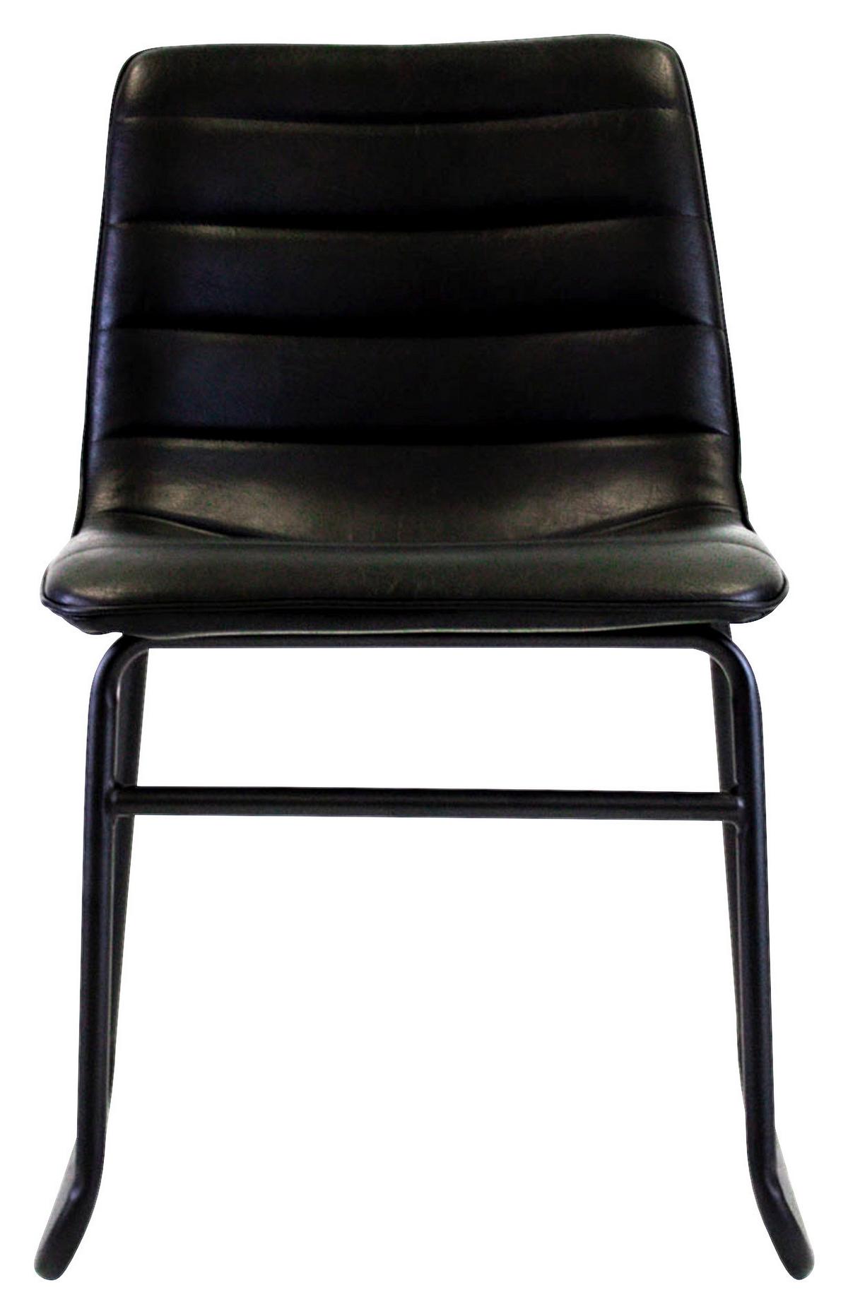 Esszimmerstuhl Milan Schwarz 2er-Set - Schwarz, KONVENTIONELL, Kunststoff/Textil (48/77/56cm) - MID.YOU