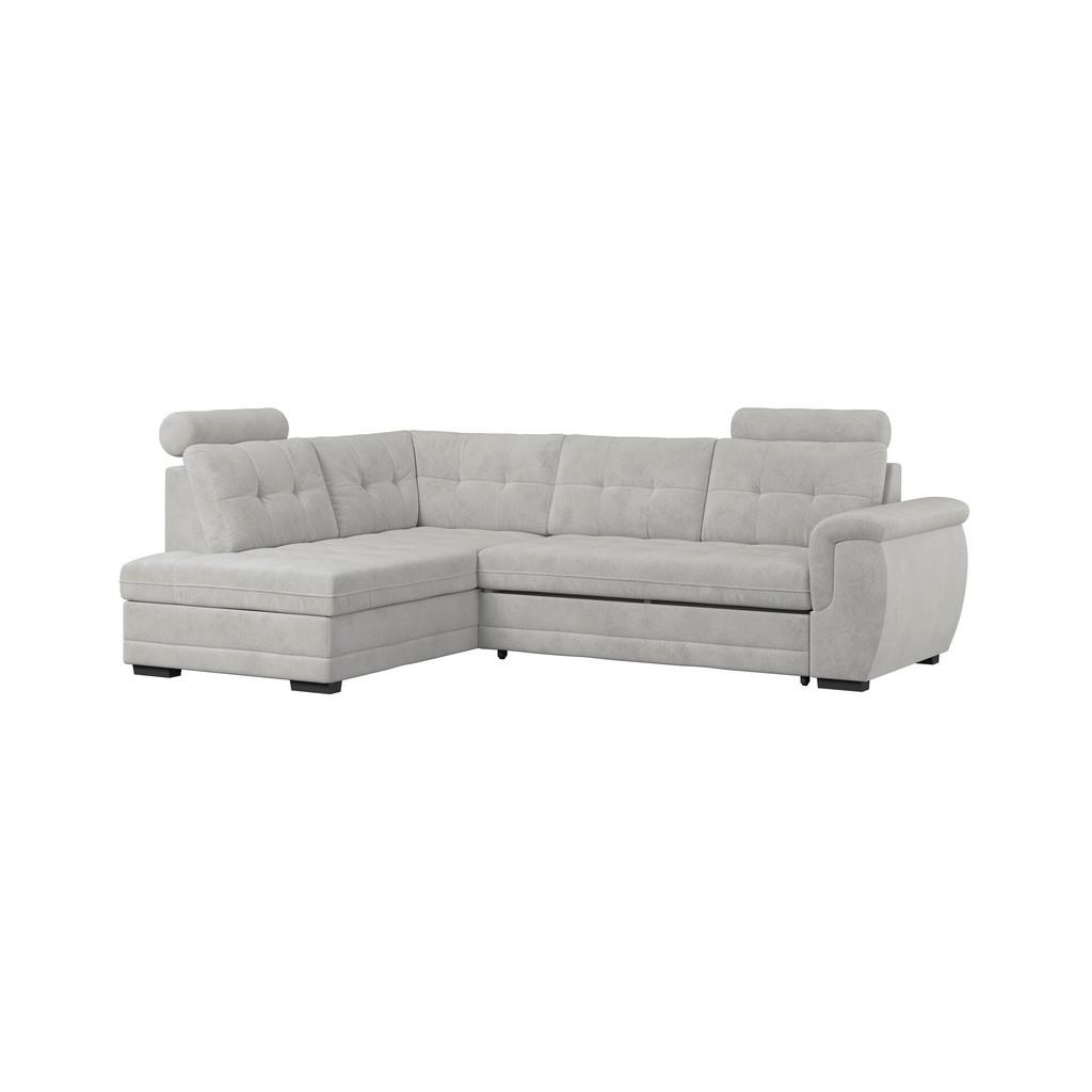 Ecksofa mit Schlaffunktion Falco new Silber 183x251 cm